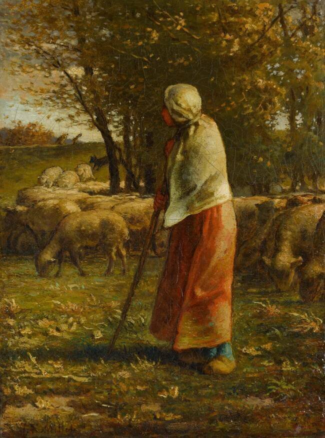 La petite bergère Jean-François Millet