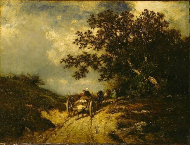 La Petite charrette Jules Dupré