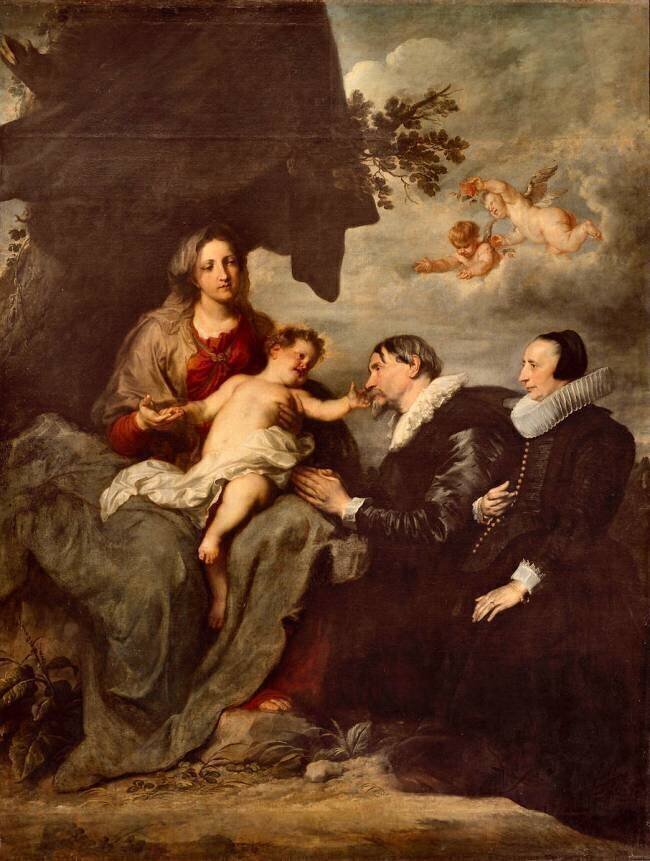 La Vierge aux donateurs Antoon van Dyck