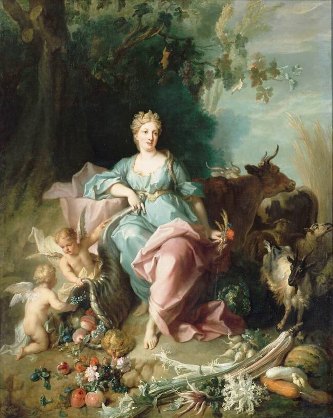 L'Abondance avec ses attributs Jean-Baptiste Oudry
