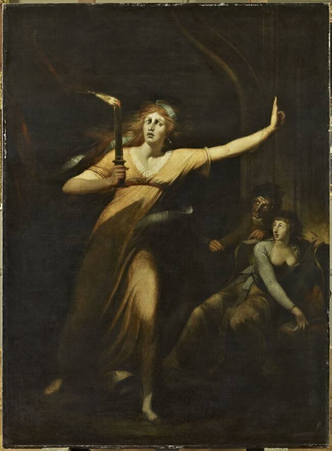Lady Macbeth somnambule (Shakespeare, Macbeth) Johann Heinrich Füssli