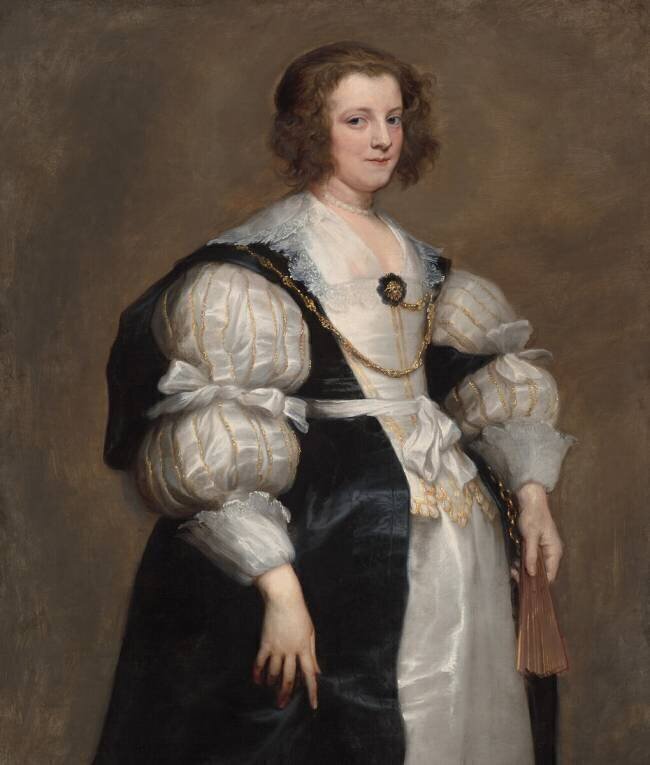 Lady with a Fan Antoon van Dyck