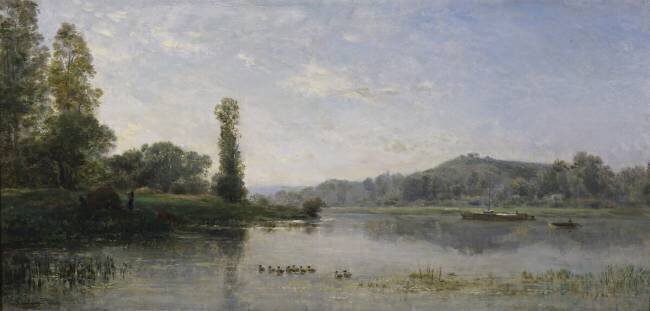 Landscape with a River Charles-François Daubigny