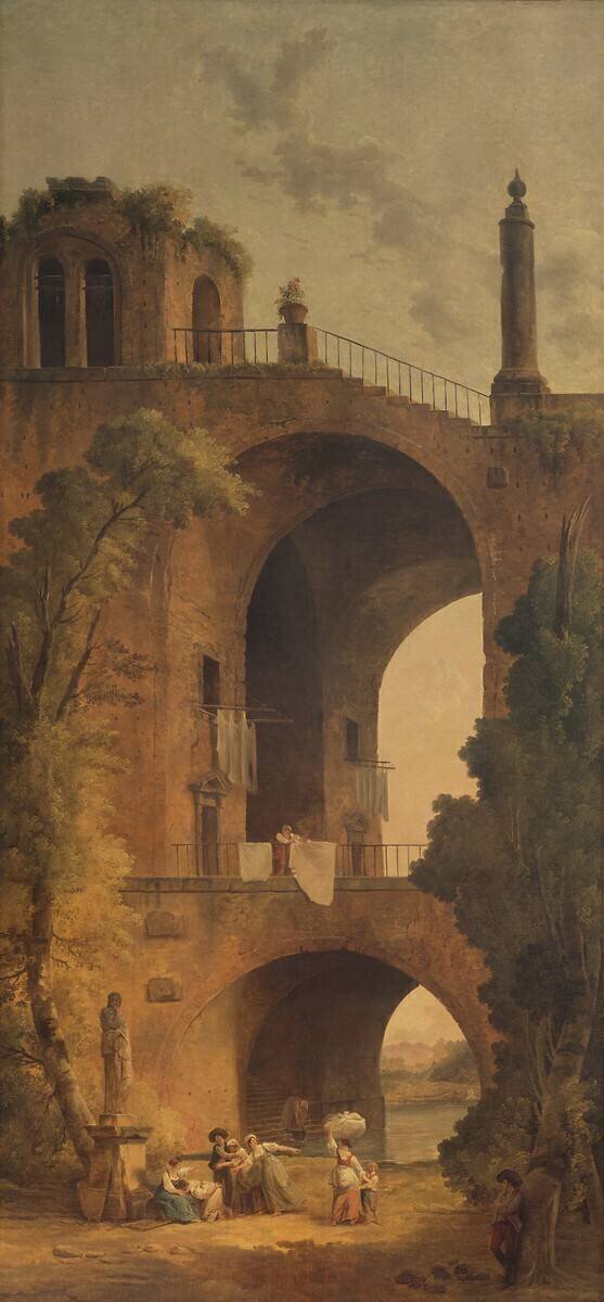 Landscape with Ruins Hubert Robert