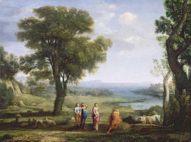 Landscape with the Heliads searching for their brother Phaeton  Claude Gellée