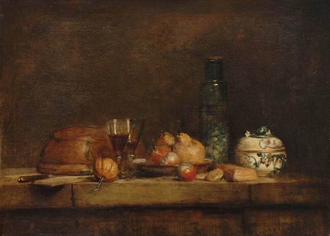 Le Bocal d'olives Jean Siméon Chardin