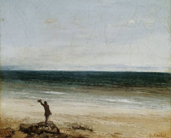 Le bord de mer à Palavas Gustave Courbet