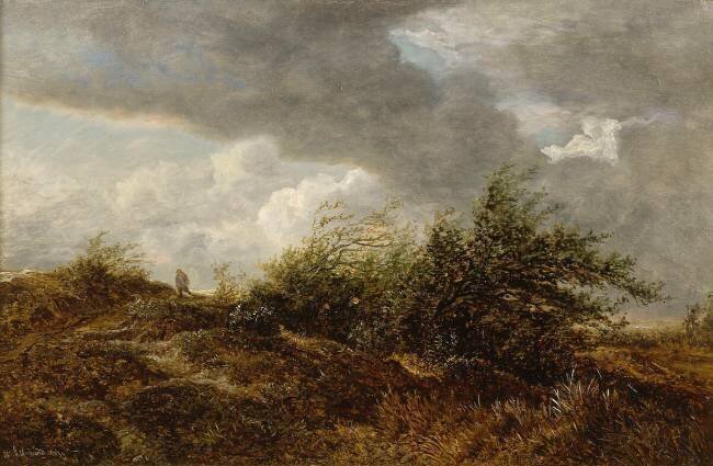 Le buisson courbé par l'orage Hector Allemand