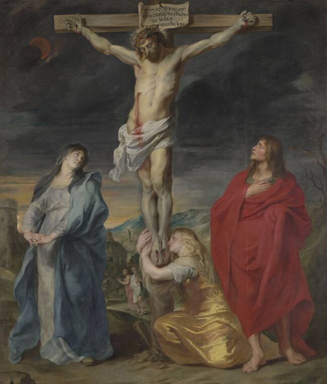 Le Christ en croix, la Vierge, Saint Jean et Sainte Madeleine Antoon van Dyck