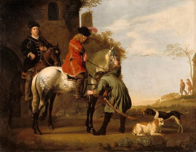 Le Départ pour la promenade à cheval Albert Cuyp