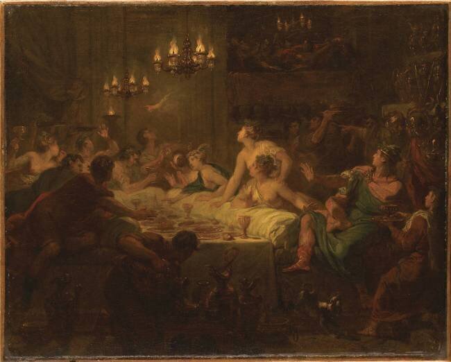 Le festin de Balthazar Hyacinthe Collin de Vermont
