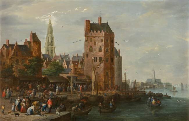 Le marché aux poissons d'Anvers Nicolas Boudewyns