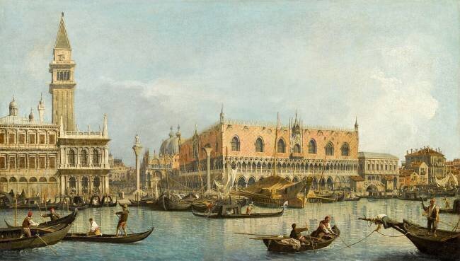 Le Môle - Vue du bassin de Saint Marc Canaletto