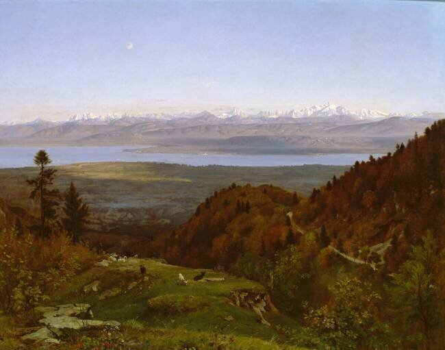 Le Mont Blanc, vu de Saint-Cergues (Jura) Louis Français