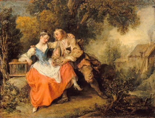 Le Nid d'oiseaux Nicolas Lancret