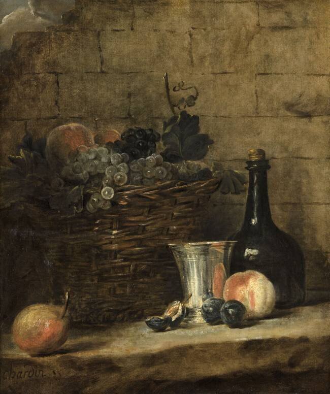 Le Panier de Raisin Jean Siméon Chardin