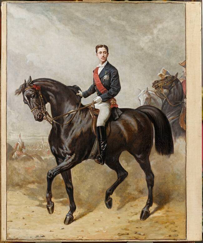 Le Prince Impérial à cheval Charles Porion