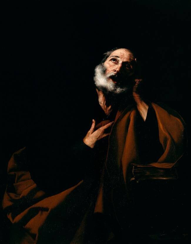 Le Repentir de saint Pierre Jusepe de Ribera