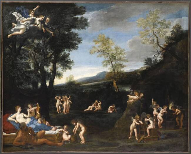 Le Repos de Vénus et de Vulcain ou Le Feu Francesco Albani