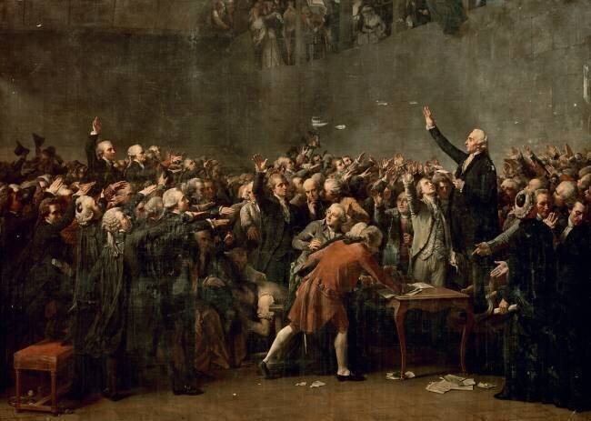 Le Serment du Jeu de Paume, 20 juin 1789 Auguste Couder