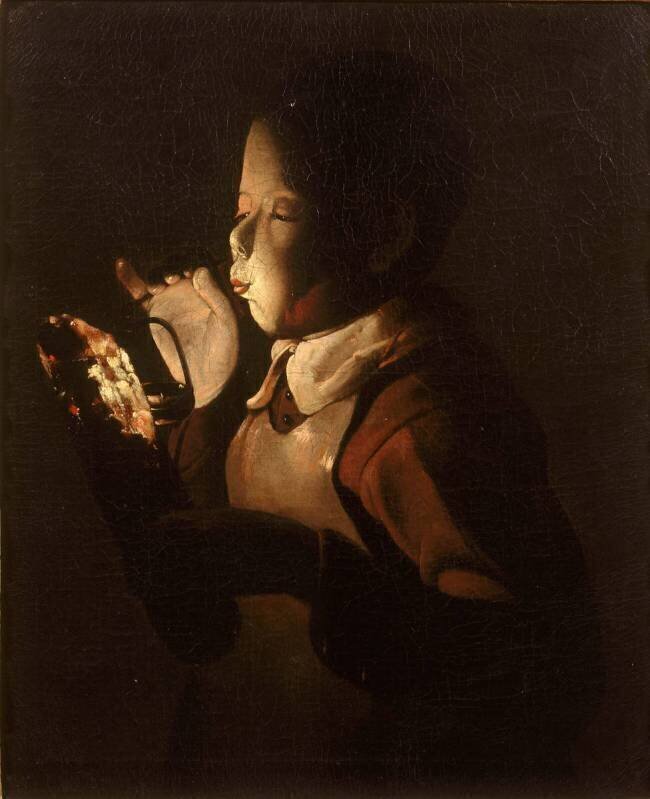 Le souffleur à la lampe Georges de La Tour