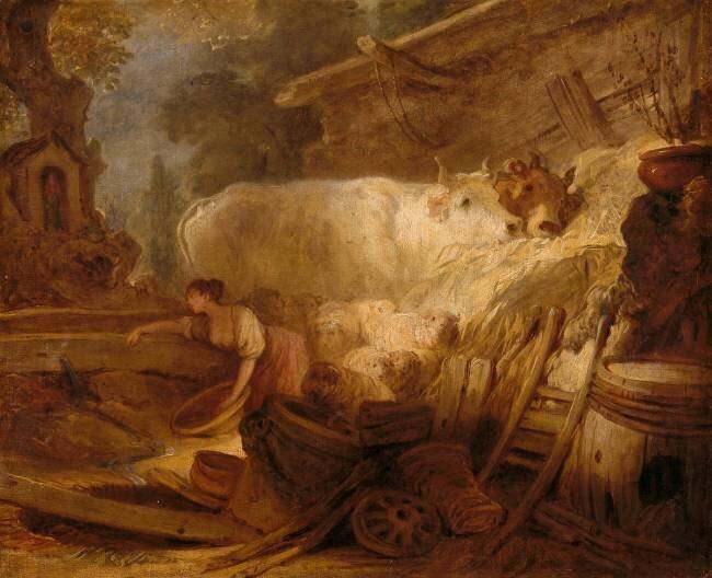 L'étable Jean-Honoré Fragonard