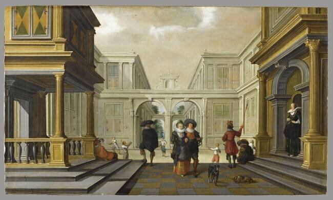 Les Joueurs de paume Dirck van Delen