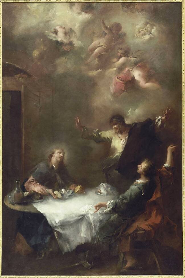 Les pèlerins d'Emmaüs Francesco Guardi