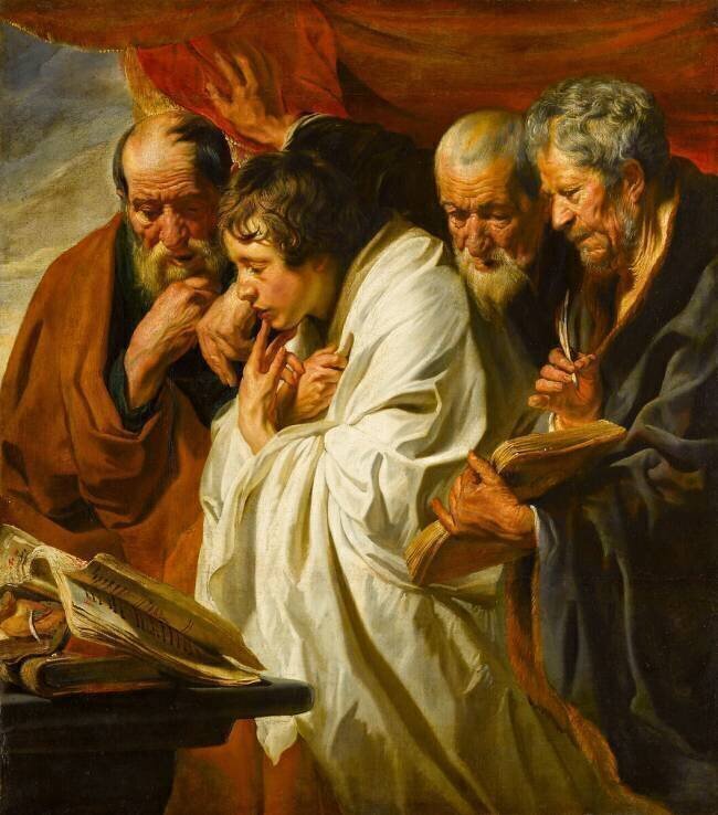 Les Quatre évangélistes Jacob Jordaens