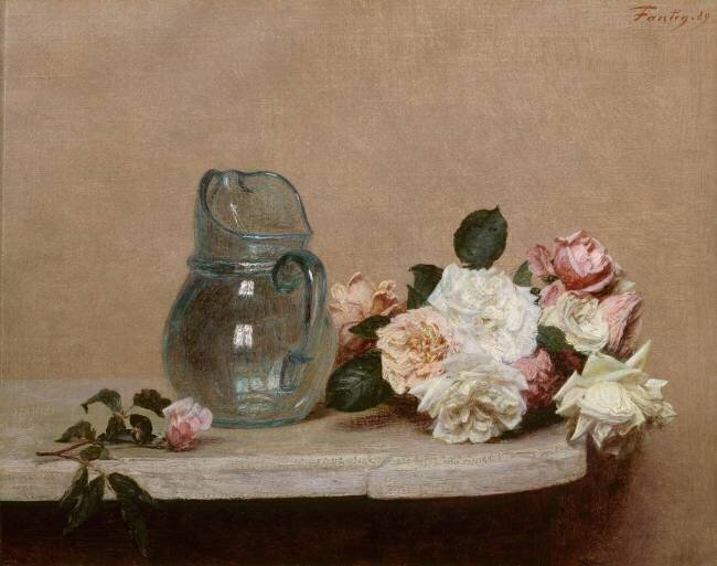 Les Roses Henri Fantin-Latour