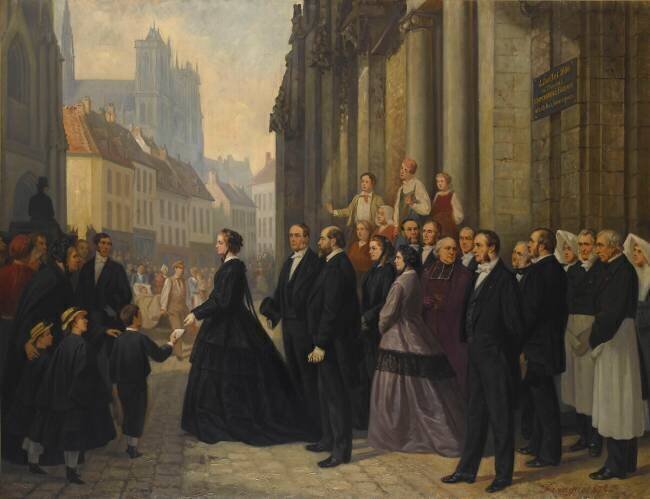 L'impératrice Eugénie à Amiens Auguste Ferragu