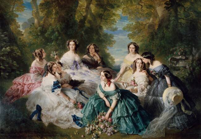 L'impératrice Eugénie entourée des dames d'honneur du palais Franz Xaver Winterhalter