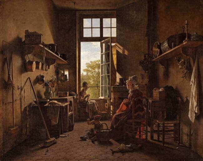 L'Intérieur d'une cuisine Martin Drolling