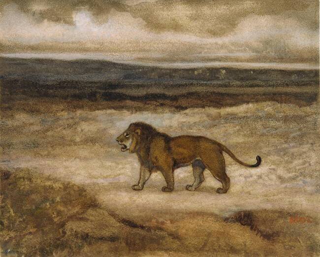 Lion marchant Antoine-Louis Barye