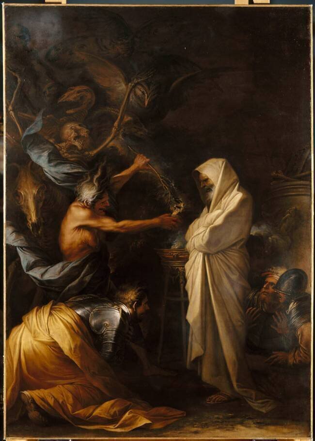 L'Ombre de Samuel apparaissant à Saül chez la Pythonisse d'Endor Salvator Rosa