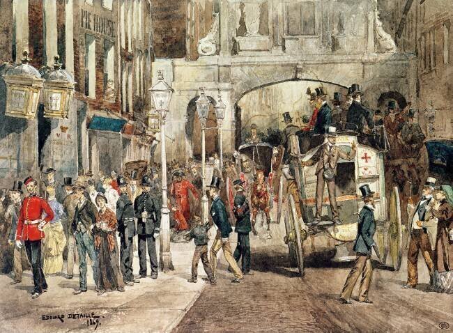 London Street Edouard Detaille