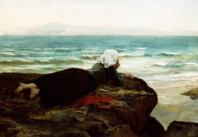 Looking out to Sea Jules Breton