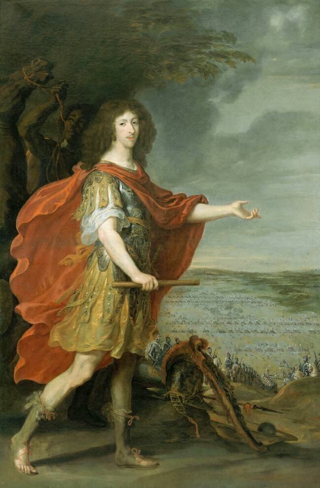 Louis II de Bourbon (1621-1686), prince de Condé, devant le champ de bataille de Rocroi Justus van Egmont