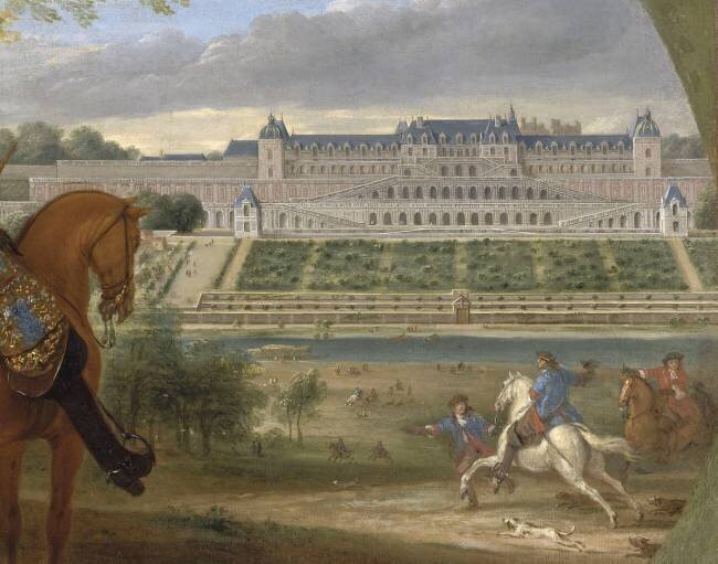 Louis XIV, suivi de Turenne, assistant à une chasse au vol Adam Frans van der Meulen