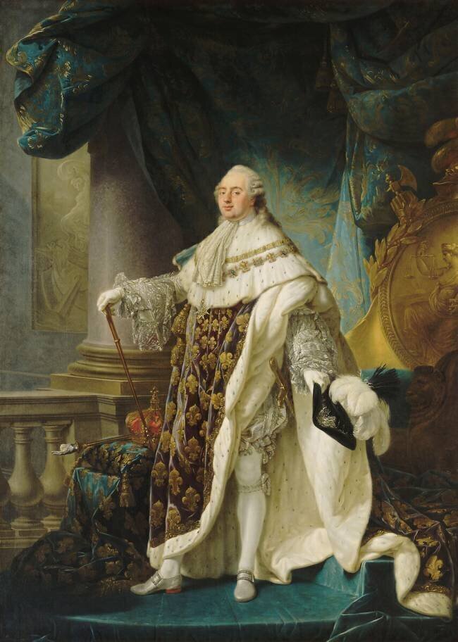 Louis XVI, roi de France et de Navarre (1754-1793), revêtu du grand costume royal en 1779 Antoine-François Callet