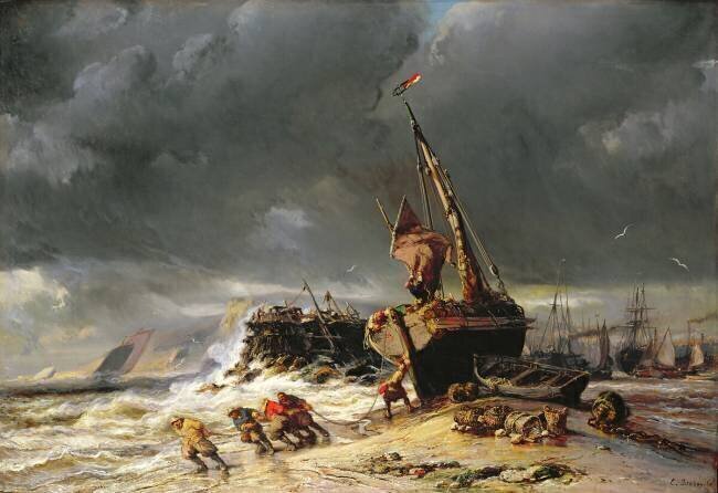Low Tide Eugène Isabey