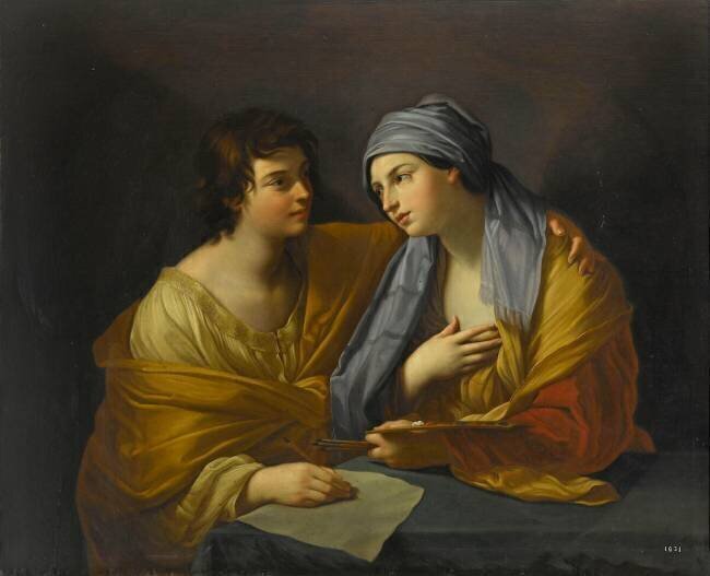 "L'union du Dessin et de la couleur" Guido Reni (d'après)