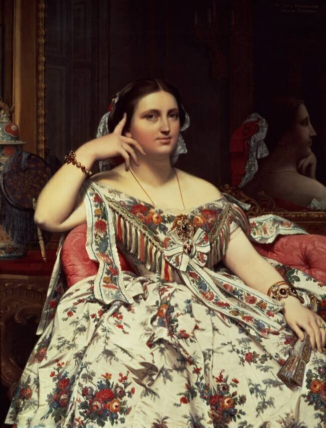 Madame Moitessier Jean-Auguste-Dominique Ingres