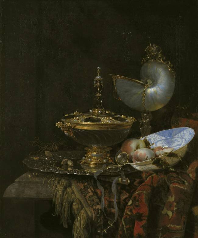 Magnificent Still Life with Holbein Bowl Willem Kalf