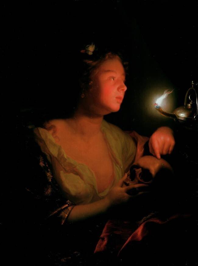 Mary Magdalene Grieving Godfried Schalcken