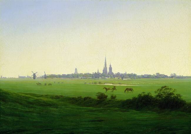 Meadows near Greifswald Caspar David Friedrich