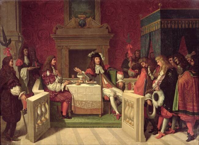 Moliere dining with Louis XIV  Jean-Auguste-Dominique Ingres