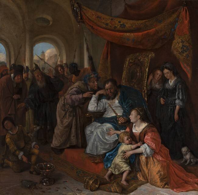 Moses and Pharaoh's Crown Jan Steen