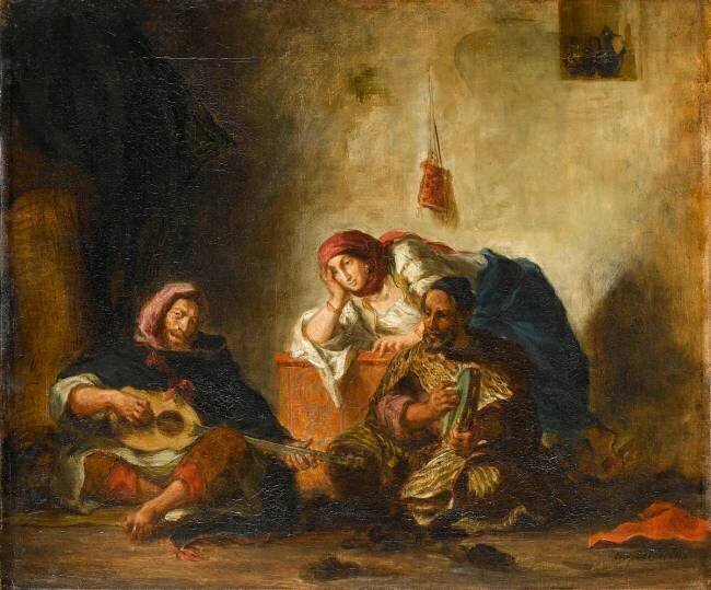 Musiciens juifs de Mogador Eugène Delacroix