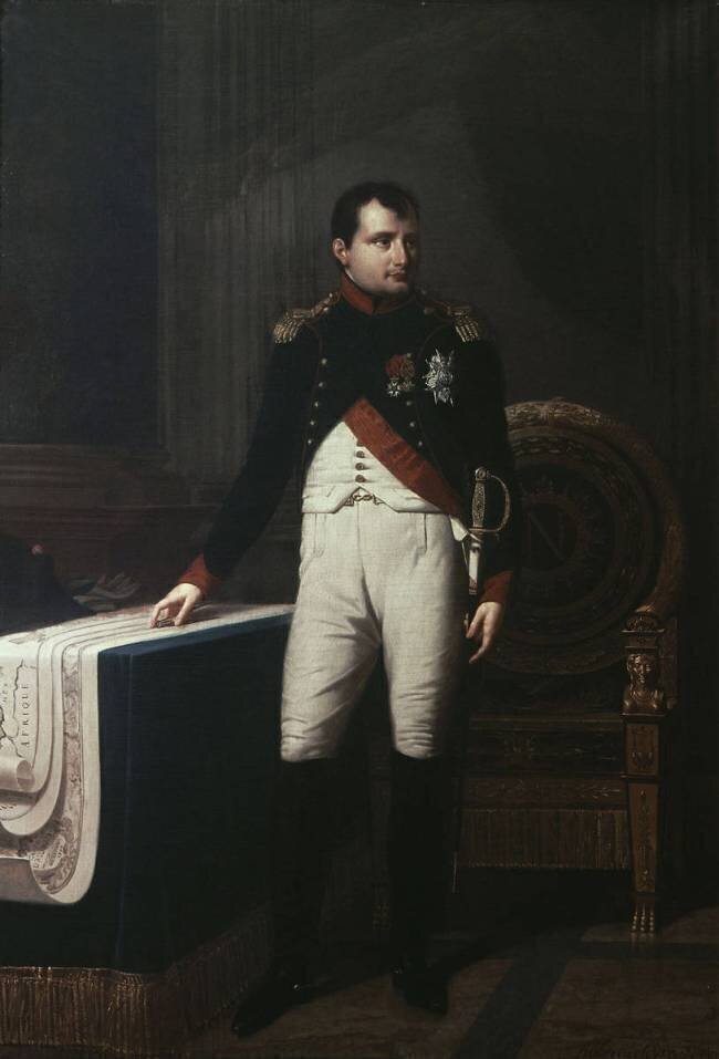 Napoléon Ier (1769-1821) en uniforme de colonel des chasseurs de la garde Robert Lefèvre